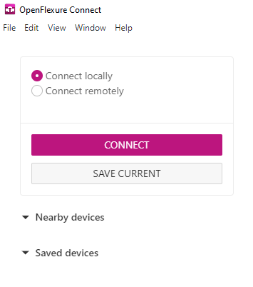 Connecting locally with OpenFlexure Connect