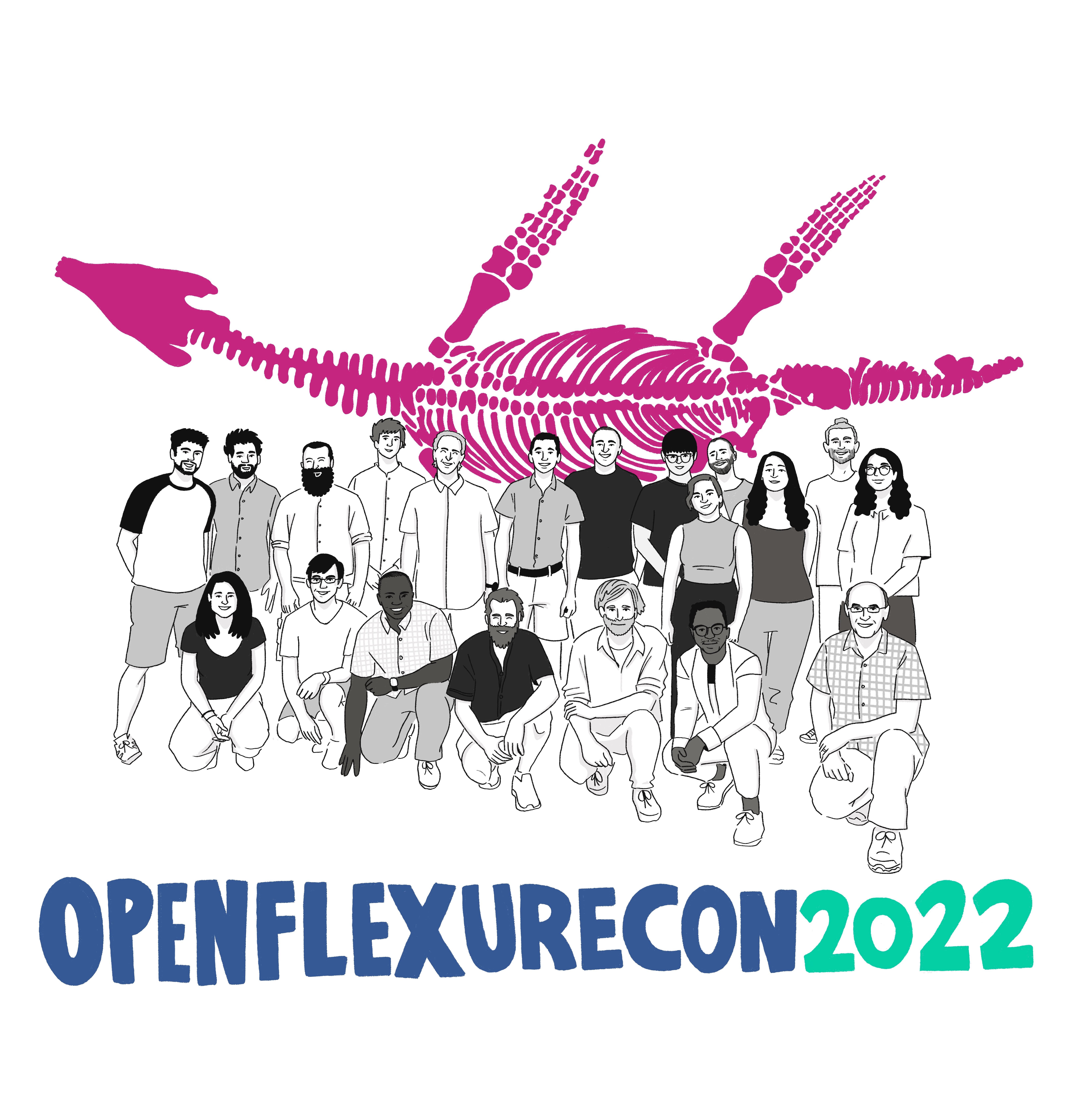 Group photo at OpenFlexureCon 2022