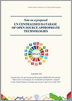 Cover of Note on a Proposed United Nations Centralised Database of Open-Source Appropriate Technologies